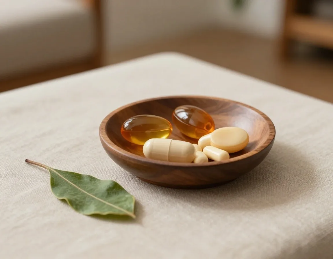 Open capsule tray with three different capsule formats on a linen surface